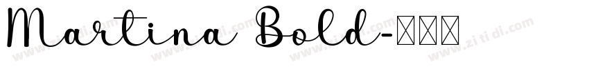 Martina Bold字体转换
